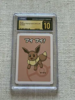 Pokemon Eevee Old Maid Playing Card 2019 Japanese CGC Pristine 10 - Image 1