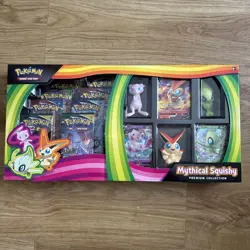 Pokemon Cards - SEALED Mythical Squishy Premium Collection Box - Evolving Skies - Image 1