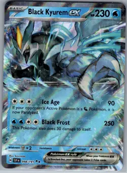 Black Kyurem ex 048/191 SV08: Surging Sparks - Pokemon Card - NM - Image 1