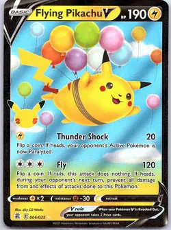 Flying Pikachu V 006/025 Celebrations - Pokemon Card - NM - Image 1