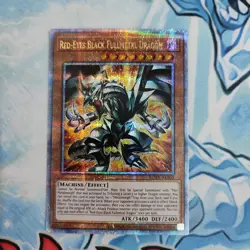 Yugioh Asian English Red Eyes Black Fullmetal Dragon ROTA-AE005 QCSE - Image 1