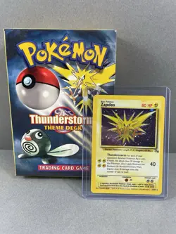 Pokemon TCG Thunderstorm Theme Deck - Box & Holo Rare Card Only VTG - Image 1