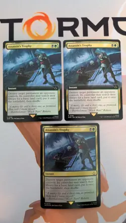 MTG Assassin's Creed Assassin's Trophy 0095 Foil 0166 Reg 3x - Image 1