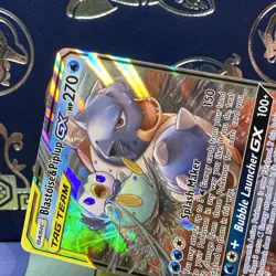 Pokemon Blastoise & Piplup GX - 38/236 SM - Cosmic Eclipse NM Ultra Rare - Image 3
