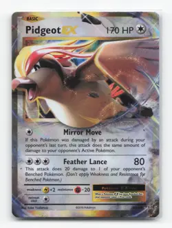 Pokemon TCG - Pidgeot EX 64/108 Lightly Played Holo EX Rare Evolutions - Image 1