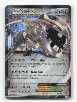 Pokemon TCG - Steelix EX 67/114 Lightly Played Holo EX Rare Steam Siege - Image 1