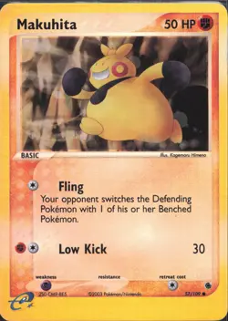 Pokemon TCG - Makuhita 57/109 Reverse Holo Ruby & Sapphire - 716 - Image 1