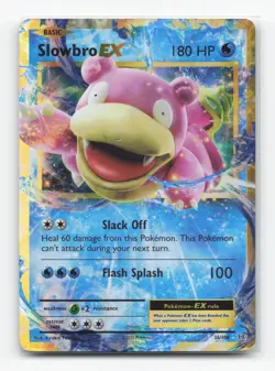 Pokemon TCG - Slowbro EX 26/108 Heavily Played Holo EX Rare Evolutions - Image 1