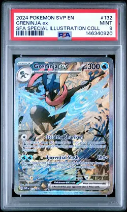 PSA 9 Greninja EX SVP 132 SFA Promo Pokemon - Image 1