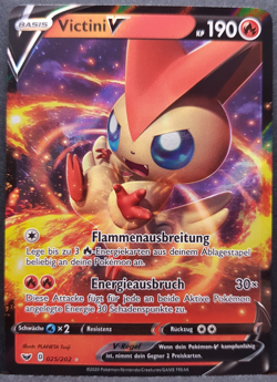 Victini V 025/202 Schwert & Schild Pokemon Pokemon Karte Deutsch Near Mint - Image 1