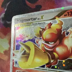 Magmortar Lv.X 123/123 Mysterious Treasures Holo Pokemon - Image 2