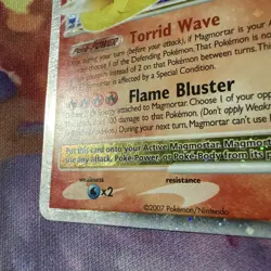 Magmortar Lv.X 123/123 Mysterious Treasures Holo Pokemon - Image 5