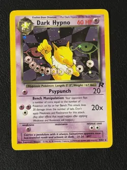 Dark Hypno 9/82 Holo Team Rocket April 2000 Rare NM Pokemon TCG - Image 1