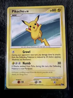 Pikachu 15/17 Pop Series 9 Pokemon TCG LP - Image 1