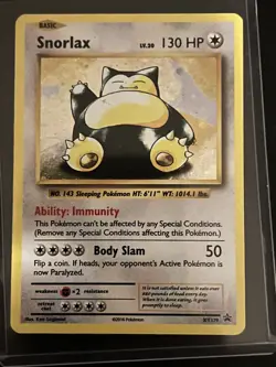 Pokemon TCG - Snorlax XY179 - XY Promo Black Star Promos - Ultra Rare Holo 2016 - Image 1