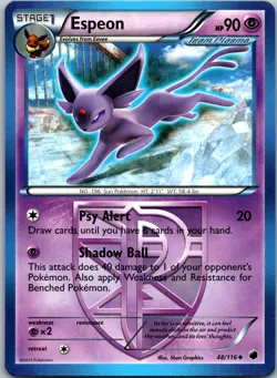 Espeon (Team Plasma) #48/116 Non Holo Plasma Freeze Pokemon NM/LP - Image 1