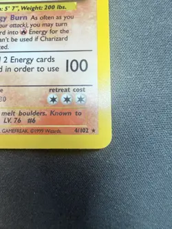 Charizard - 4/102 - Holo Rare - Unlimited Edition Base Set (LP) Pokemon. - Image 5