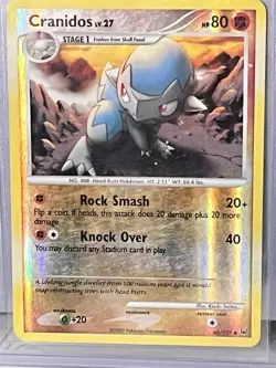 Cranidos Platinum Reverse Holo Pokemon TCG 46/127 Uncommon - Image 2