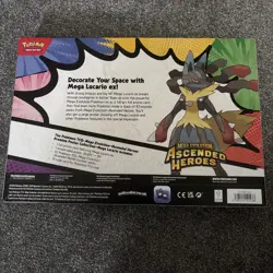 Pokemon Ascended Heroes Premium Poster Collection Mega Lucario EX SEALED✅ - Image 2