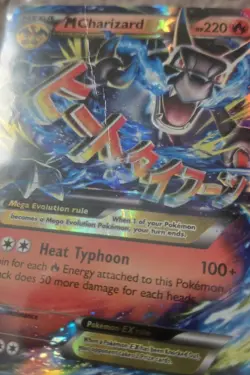 Mega M Charizard ex 12/83 Pokemon XY Generations Holo - Damaged/Crease - Image 4