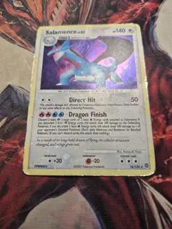 Pokemon TCG Salamence 18/132 Secret Wonders Holo HP DMG - Image 2