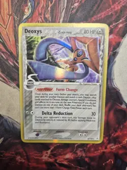Deoxys 4/110 ex Holon Phantoms Reverse Holo Pokemon MP/HP - Image 1