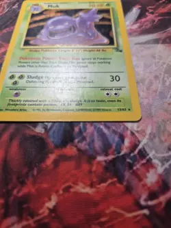 Pokemon TCG Muk Fossil 13/62 Holo Rare Unlimited MP - Image 4