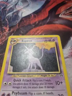 Pokemon TCG Espeon Neo Discovery 20/75 Non-Holo Rare HP - Image 2