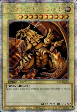 The Winged Dragon Of Ra - Quarter Century Secret Rare LC01-EN003 - NM - YuGiOh - Image 1
