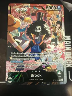 OP15-022 Brook Alt Art Leader Adventure on Kami’s Island One Piece TCG English - Image 1