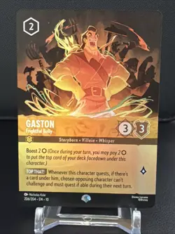 Disney Lorcana TCG Gaston Frightful Bully EPIC (whispers in the well) - Image 1