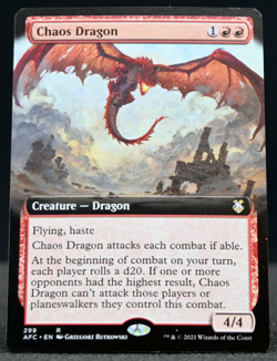 Chaos Dragon – Extended Art – Magic: The Gathering – Rare #299 – Non-Foil - Image 1