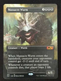 1x MTG Massacre Wurm (Alternate Art) - Core Set 2021 (M21) #316 - Magic - Image 1