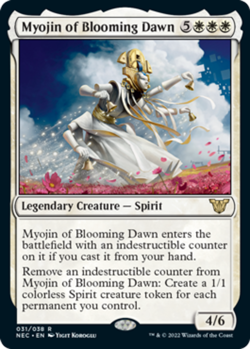 Myojin of Blooming Dawn - Foil NM, English MTG Kamigawa: Neon Dynasty - Image 1