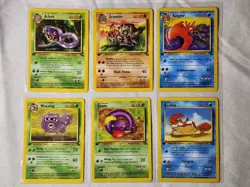 Played Lot Fossil 1st Edition Pokemon TCG 18 Cards - 14 Different - Image 1