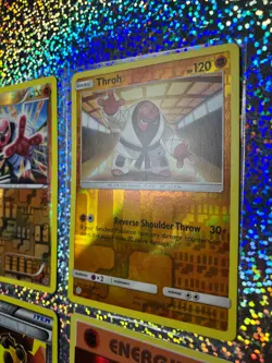 Pokemon TCG Reverse Holo: 51/101 Throh; Evolutions 96/108 Fighting Energy - Image 3