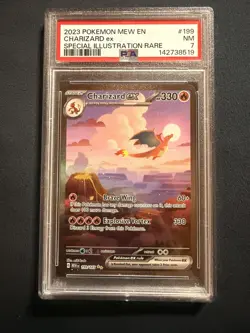 2023 Pokemon Mew EN-151 199 Charizard ex Special Illustration Rare PSA 7 - 1762 - Image 1