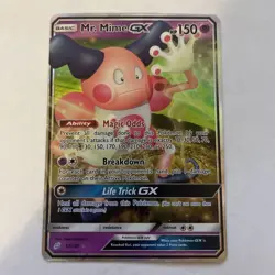 Pokemon TCG Sun & Moon Team Up Mr. Mime GX 67/181 Ultra Rare Holo MP - Image 1