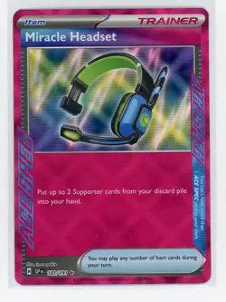Pokemon TCG - Miracle Headset 183/191 - Surging Sparks - Ace Spec - Image 1