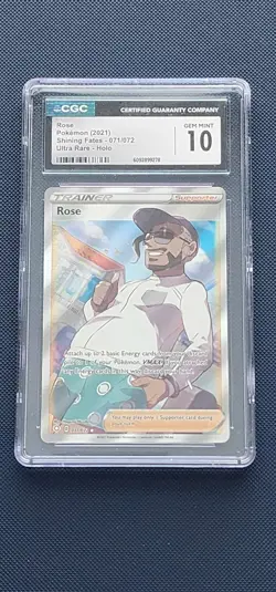 Pokemon Trainer Rose Full Art Shining Fates 071/072 Holo CGC 10 Gem Mint 2021 - Image 1