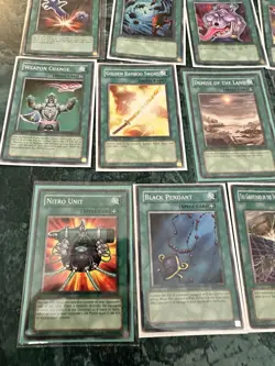 Vintage 1996 Yu-Gi-Oh Yugioh Cards CCG Played Lot Of 18 All Magic Cards - Image 2