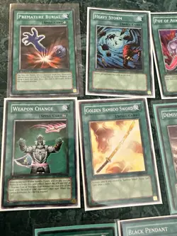 Vintage 1996 Yu-Gi-Oh Yugioh Cards CCG Played Lot Of 18 All Magic Cards - Image 5