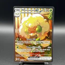 Whimsicott EX 165/086 - Sv11: White Flare Full Art SIR Holo Pokemon TCG Centered - Image 1