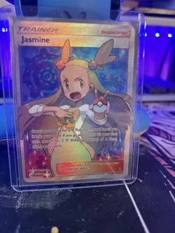 Jasmine Full Art Rainbow Holo Rare - Pokemon Team Up - Image 1