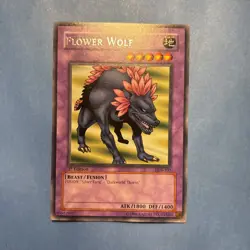 Yu-Gi-Oh! Flower Wolf LOB-107 1st Edition reprint NM-Mint - Image 1