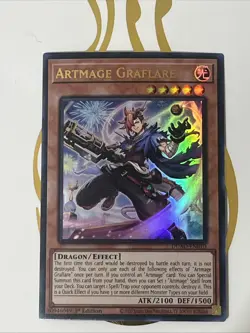 Yu Gi Oh Artmage Graflare DUAD-EN010 Duelist's Advance 1st Edition - Image 1