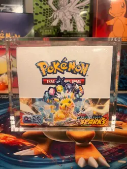 Pokemon TCG: Surging Sparks Factory Sealed Booster Box w/ Acrylic case NEW - Image 1