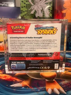 Pokemon TCG: Surging Sparks Factory Sealed Booster Box w/ Acrylic case NEW - Image 3