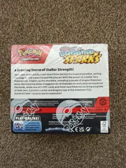 Pokemon TCG Surging Sparks Booster Box (36 Packs) **TORN SEAL SEE PHOTOS** - Image 2