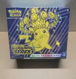 Pokemon TCG Surging Sparks Elite Trainer Box New Sealed 2024 9 Booster Packs - Image 1